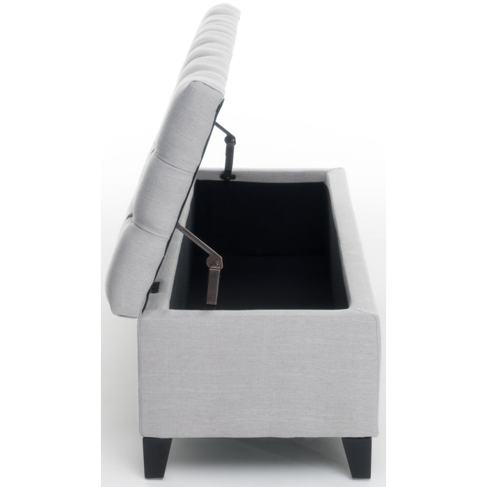 Red Barrel Studio® Amalfi Upholstered Flip Top Storage Bench & Reviews Wayfair